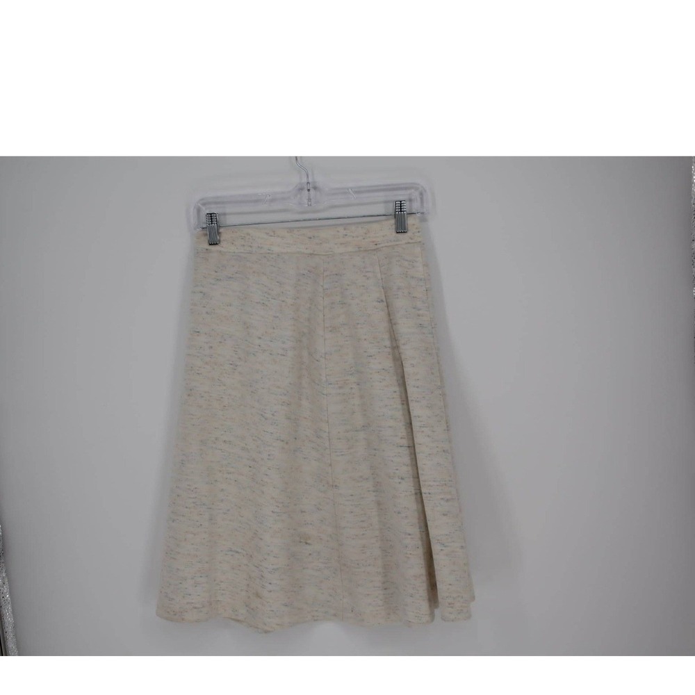 Aiken Vintage Women's Cream Multi-Color Speckled Pleated A-Line Skirt Size‎ 12